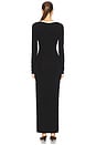 view 3 of 3 Milenia Sleeved Maxi Dress in Black