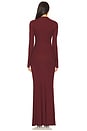 view 3 of 3 Petra Sleeved Maxi Dress in Wine