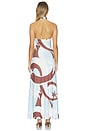 view 3 of 3 MAXIVESTIDO KAMILLA in Rina Blue
