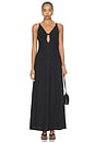 view 1 of 3 Unity Low Plunge Maxi Dress in Black