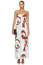 view 1 of 3 ROBE MAXI RIHANNA in Rina Blue