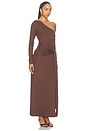 view 2 of 4 ROBE DRESS in Chocolate
