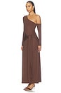 view 4 of 4 ROBE DRESS in Chocolate