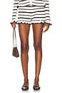 view 1 of 7 Donna Knit Hot Short in Cream & Chocolate