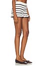 view 4 of 7 Donna Knit Hot Short in Cream & Chocolate