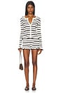 view 7 of 7 Donna Knit Hot Short in Cream & Chocolate