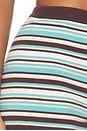 view 7 of 6 Xyla Low Waist Knit Hot Shorts in Xyla Chocolate Stripe
