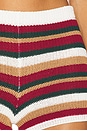 view 6 of 6 SHORT EN TRICOT BENSON in Red Multi Stripe