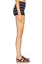 view 3 of 6 Eleonora Hot Short in Navy Stripe