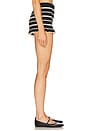 view 3 of 6 Donna Hot Short in Black & Cream