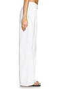 view 3 of 6 Zaylee Buckle Wide Leg Pant in White