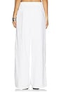 view 4 of 6 Zaylee Buckle Wide Leg Pant in White