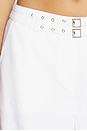 view 6 of 6 Zaylee Buckle Wide Leg Pant in White