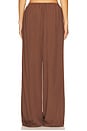 view 4 of 6 Fleur Palazzo Pant in Chocolate