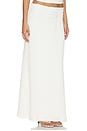 view 2 of 6 Adalee Ruffle Texture Maxi Skirt in White
