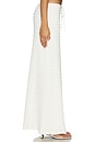 view 3 of 6 Adalee Ruffle Texture Maxi Skirt in White