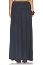 view 4 of 6 Avanni Ruched Low Waist Maxi Skirt in Granite