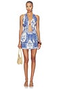 view 5 of 6 JUPE COURTE ADELYN in Joanna Blue