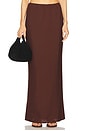 view 1 of 6 Comalie Maxi Skirt in Chocolate