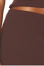 view 7 of 6 Nyra Low Waisted Maxi Skirt in Chocolate