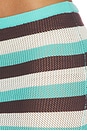 view 7 of 6 Hazel Low Waisted Knit Midi Skirt in Aqua Multi