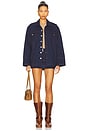 view 5 of 6 Veronica Mini Skirt in Navy