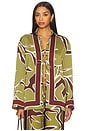 view 1 of 4 Alessandra Sleeved Shirt in Alessandra Green