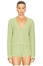 view 2 of 6 Abriella Long Sleeve Top in Sage