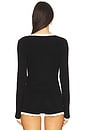 view 3 of 4 Milenia Sleeved Top in Black