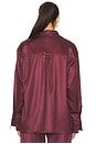 view 4 of 5 Zara Sleeved Shirt in Wine Stripe