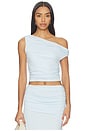 view 1 of 4 Malani One Shoulder Top in Blue