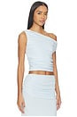 view 2 of 4 Malani One Shoulder Top in Blue