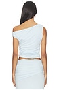 view 3 of 4 Malani One Shoulder Top in Blue