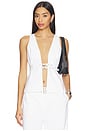 view 1 of 4 Zaylee Buckle Vest in White