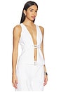 view 2 of 4 Zaylee Buckle Vest in White