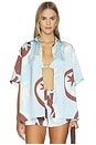 view 1 of 4 Alarashort Sleeve Shirt in Rina Blue