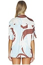 view 3 of 4 Alarashort Sleeve Shirt in Rina Blue