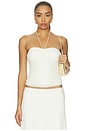 view 1 of 5 Samirah Halter Lace Top in Cream