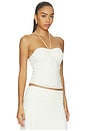 view 2 of 5 Samirah Halter Lace Top in Cream