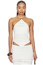 view 1 of 4 Wrenley Halter Tie Knit Top in Off White