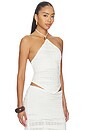 view 2 of 4 Wrenley Halter Tie Knit Top in Off White