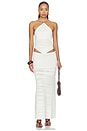 view 4 of 4 Wrenley Halter Tie Knit Top in Off White