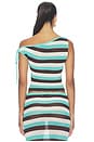 view 4 of 4 Hazel Off Shoulder Knit Top in Aqua Multi