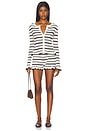 view 5 of 5 Donna Long Sleeve Knit Top in Cream & Chocolate