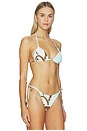 view 2 of 5 Amoree Triangle Bikini Top in Rina Blue