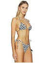 view 2 of 5 Amoree Triangle Bikini Top in Sahara Black