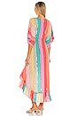 view 3 of 5 Deva Dress in Multicolor Stripes And Sequins