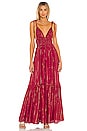view 1 of 4 ROBE MAXI YOLANDA in Roma Fuchsia