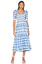view 1 of 3 ROBE BERENICE in Gingham Blue
