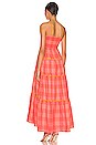 view 3 of 3 Vanina Dress in Big Gingham Neon Coral